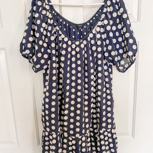 Madewell Navy swing dress size large. Runs large. Super comfy!